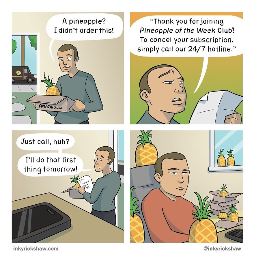 Impossible Not To Laugh With The Comics With Surprising Endings By Ricky Hawkins