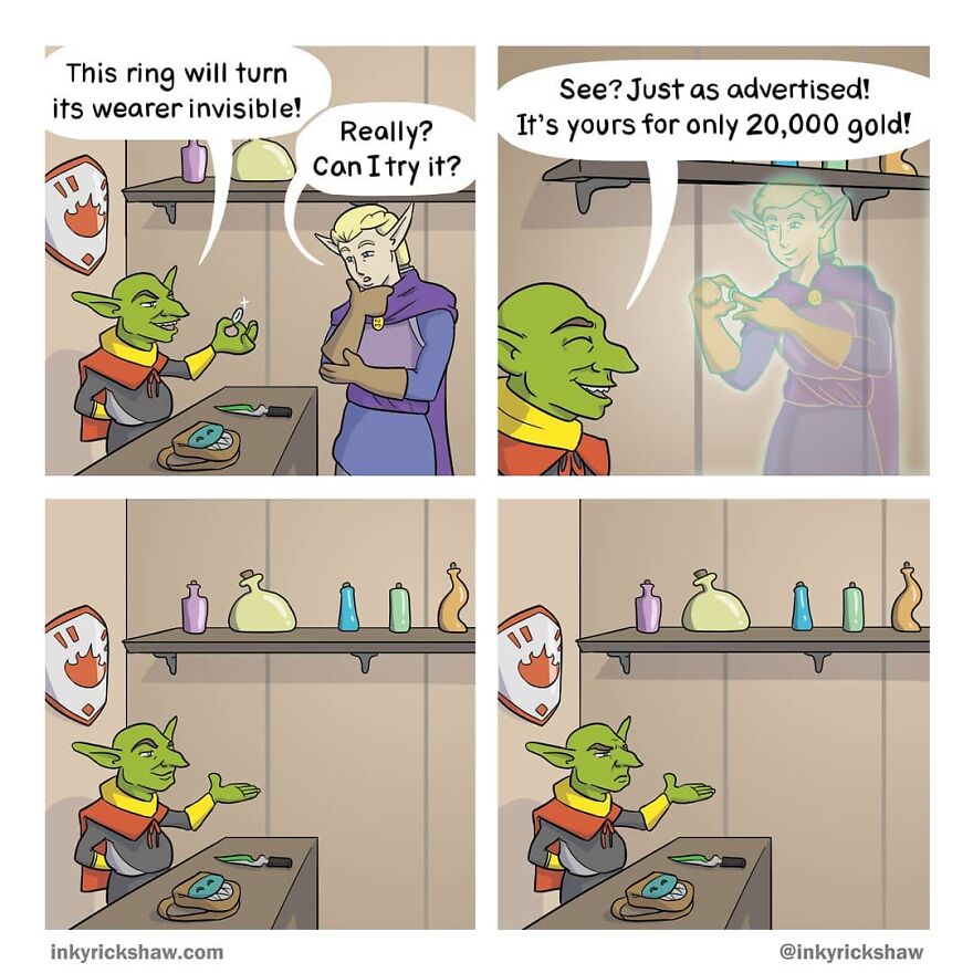 Impossible Not To Laugh With The Comics With Surprising Endings By Ricky Hawkins