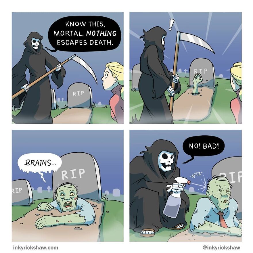 Impossible Not To Laugh With The Comics With Surprising Endings By Ricky Hawkins