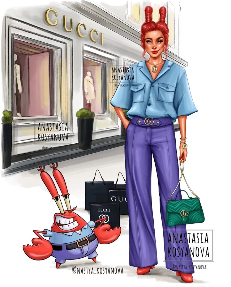 The Spongebob Characters Have Become More Fashionable, And We Love This Amazing Transformation (7 Pics )