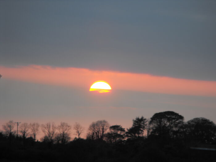 Just Sitting Here And Watching The Sun Go Down.