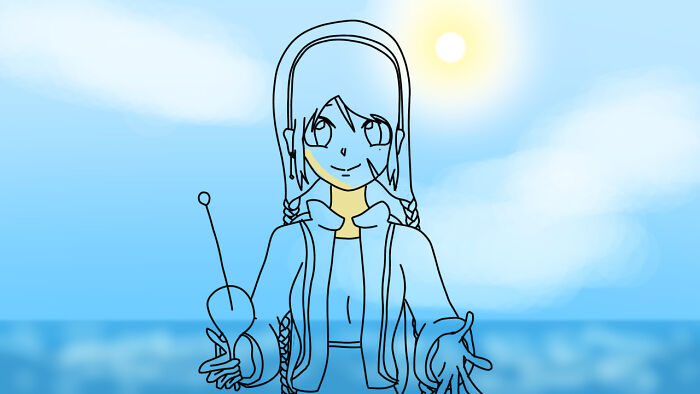 I've Been Making Original Characters In Different Anime Styles And This Is One I've Been Working On. (The Background Is Also Original)