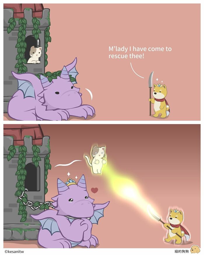 Taiwanese Artist Uses Animals In Her Cute Comics To Liven Up Her Day