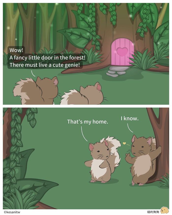 Taiwanese Artist Uses Animals In Her Cute Comics To Liven Up Her Day
