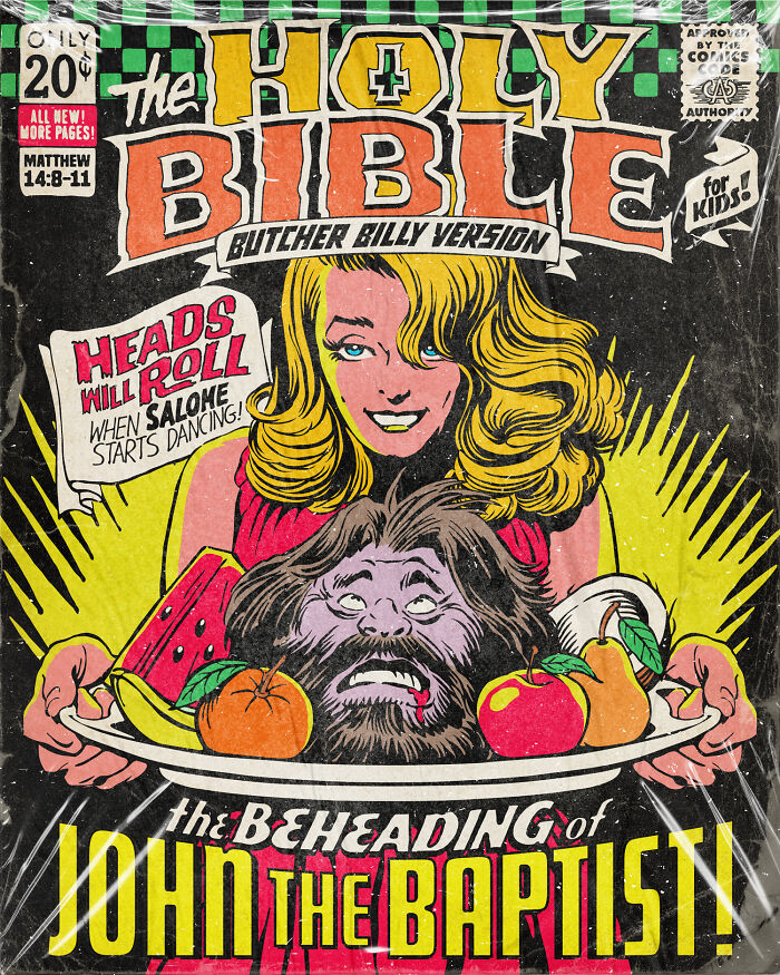 Here Are 21 Of The Creepiest Bible Stories As Vintage Comic Books For Kids