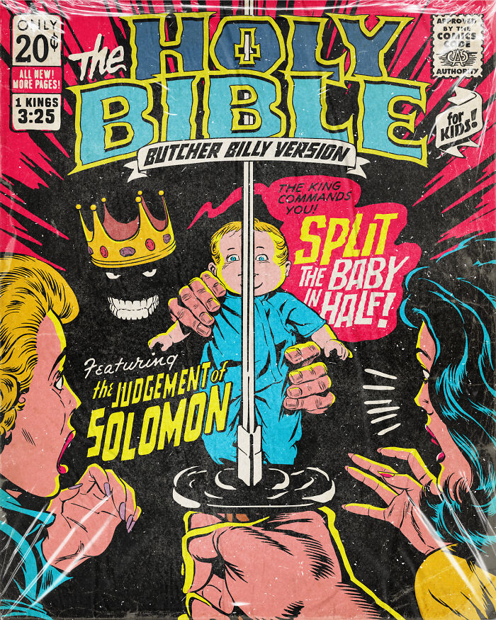 Here Are 21 Of The Creepiest Bible Stories As Vintage Comic Books For Kids