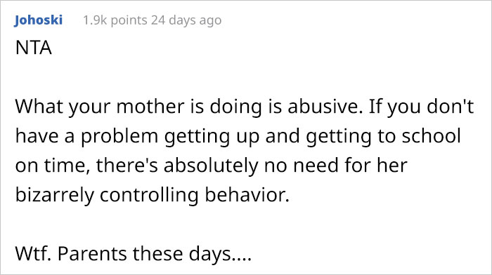 Teenager Asks &ldquo;AITA For Locking My Door At Night&rdquo; To Avoid Being Woken Up At 4:30 AM By Their Mom