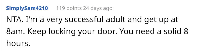 Teenager Asks &ldquo;AITA For Locking My Door At Night&rdquo; To Avoid Being Woken Up At 4:30 AM By Their Mom