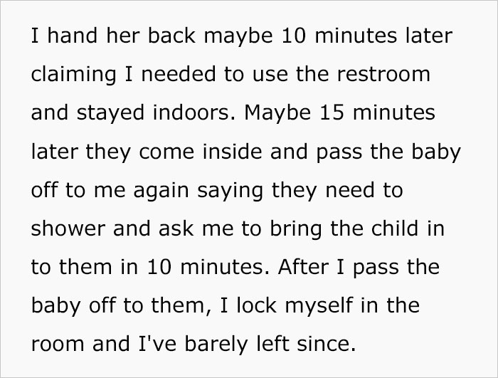 &ldquo;AITA For Telling My Fiance I&rsquo;m Locking Myself In The Room For The Rest Of The Vacation Because I&rsquo;m Tired Of Holding His Sister&rsquo;s Kid?&rdquo;