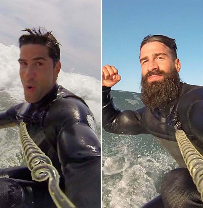 Here We Go. Before And After "Beard Season"