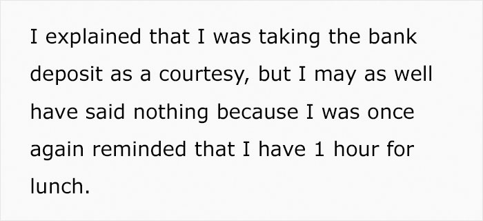 Boss Demands Employee Complies With Lunch Break Rule, Ends Up Making Them Way Less Efficient