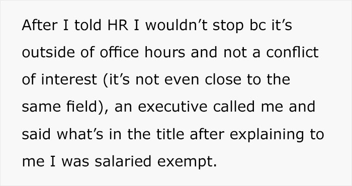 Management Tells Off This Employee For Using Their Days Off Not For Work, They Quit On The Spot Management Tells Off This Employee For Using Their Days Off Not For Work, They Quit On The Spot