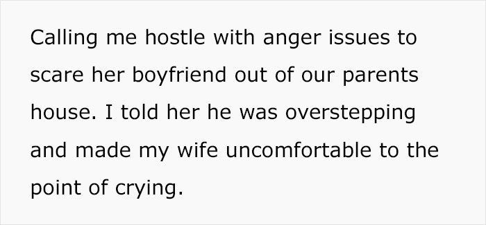 Man Stands Up For His Wife When Sister's New Boyfriend Makes A Rude 'Joke' About Her Mastectomy Man Stands Up For His Wife When Sister's New Boyfriend Makes A Rude 'Joke' About Her Mastectomy