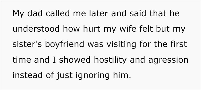 Man Stands Up For His Wife When Sister's New Boyfriend Makes A Rude 'Joke' About Her Mastectomy Man Stands Up For His Wife When Sister's New Boyfriend Makes A Rude 'Joke' About Her Mastectomy