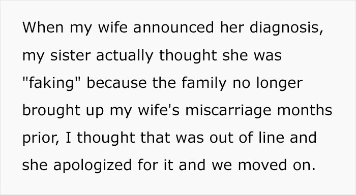 Man Stands Up For His Wife When Sister's New Boyfriend Makes A Rude 'Joke' About Her Mastectomy Man Stands Up For His Wife When Sister's New Boyfriend Makes A Rude 'Joke' About Her Mastectomy