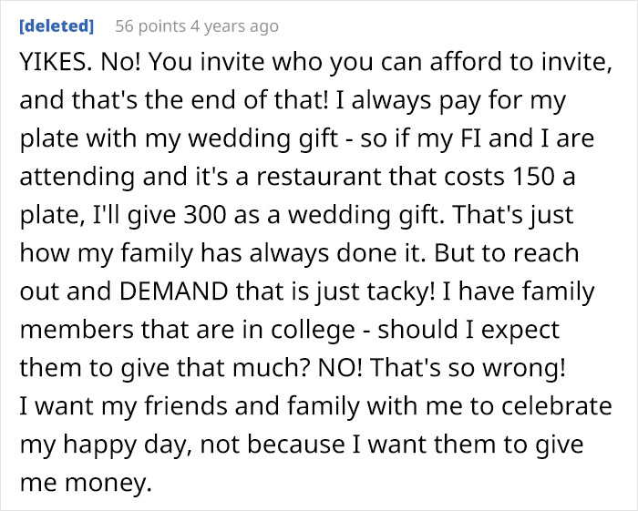 Bride Doesn't Include Wedding Dinner Price In Her Wedding Invites, Is Surprised To See Many Guests Canceling On Her After They Find Out Bride Doesn't Include Wedding Dinner Price In Her Wedding Invites, Is Surprised To See Many Guests Canceling On Her After They Find Out