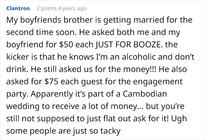 Bride Doesn't Include Wedding Dinner Price In Her Wedding Invites, Is Surprised To See Many Guests Canceling On Her After They Find Out Bride Doesn't Include Wedding Dinner Price In Her Wedding Invites, Is Surprised To See Many Guests Canceling On Her After They Find Out