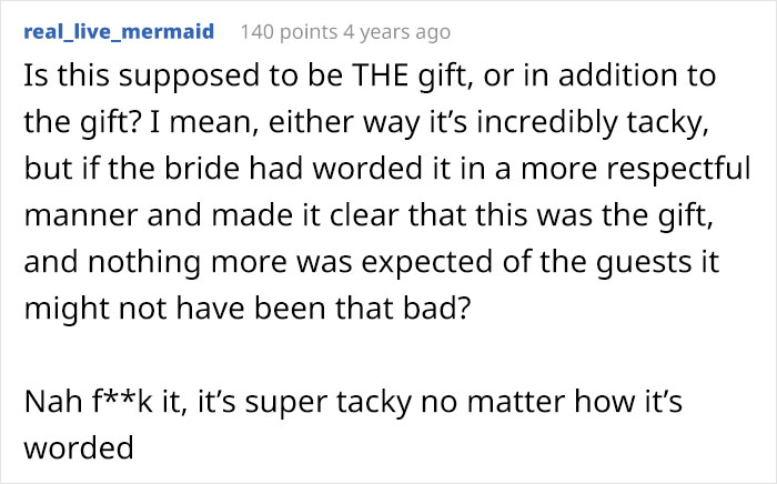 Bride Doesn't Include Wedding Dinner Price In Her Wedding Invites, Is Surprised To See Many Guests Canceling On Her After They Find Out Bride Doesn't Include Wedding Dinner Price In Her Wedding Invites, Is Surprised To See Many Guests Canceling On Her After They Find Out