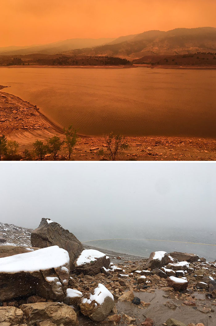 Snow Falls In Colorado Just 48 Hours After A Record Heatwave