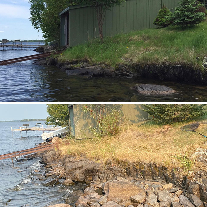 The Way Our Shoreline Has Been Changed By The Current Drought