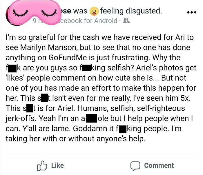 She Wanted To Take Her 2 Year Old Daughter To A Marilyn Manson Concert