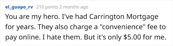 Guy Makes It Very Inconvenient For This Company After It Tried To Charge Him $14.95 ‘Convenience’ Fee For Online Payments Guy Makes It Very Inconvenient For This Company After It Tried To Charge Him $14.95 ‘Convenience’ Fee For Online Payments
