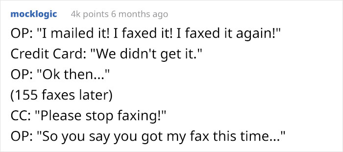 "Got My Card In The Mail 3 Days Later": After Almost Two Months Of Back And Forth With The Company, This Person Gets What They Want After Spamming Their Fax Machine