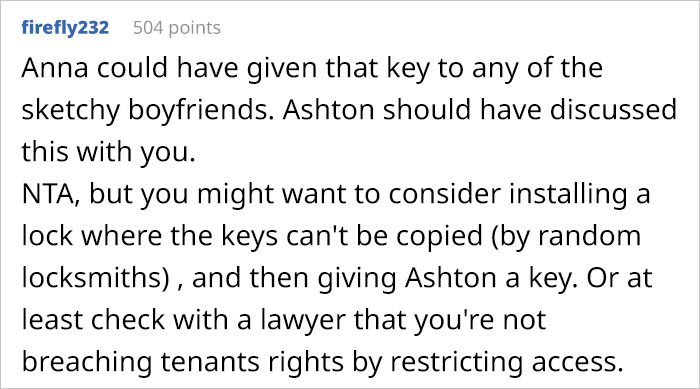 Girlfriend's "Hot Mess Of A Sister" Attempts To Move Into Guy's House Despite Him Strictly Saying "No", So He Changes The Locks