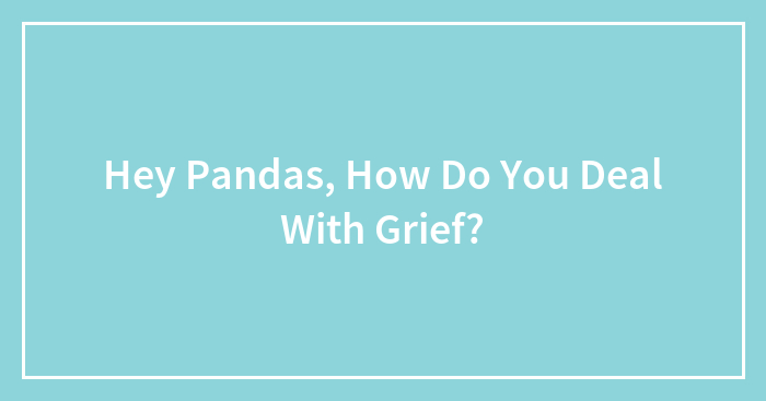 Hey Pandas, How Do You Deal With Grief? (Closed)