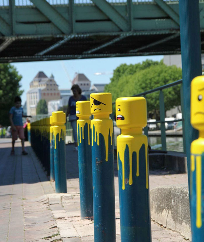 Legos Inspired Bollards