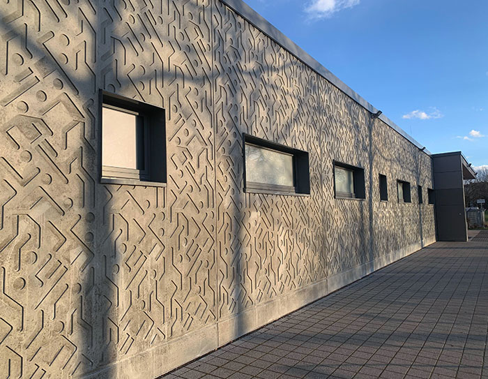 This Gymnasium Wall That Consists Of People Doing Sports