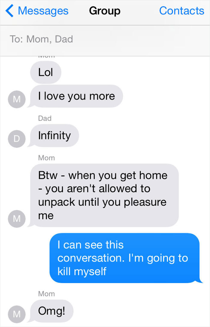 It's Great That My Parents Still Love Each Other After 30 Years, But I Wish My Mom Knew How Group Messaging Works