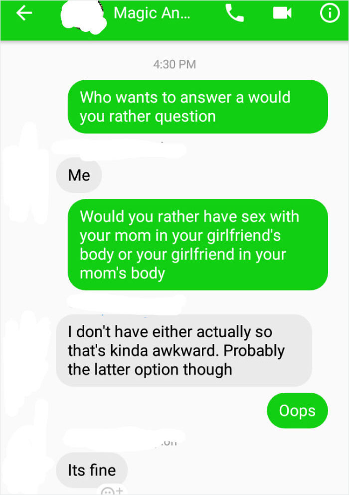 I'm In A Group Chat With Some People I Don't Know Super Well And Now I Feel Awful