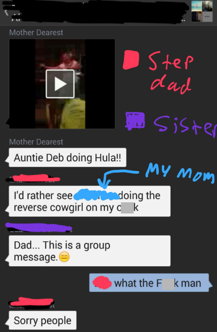 Step Dad Doesn't Understand The Group Message Concept