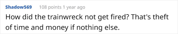 Employee Maliciously Complies To Work Only His 8 1/2 Hours, Makes The Company Lose $85k Per Year Employee Maliciously Complies To Work Only His 8 1/2 Hours, Makes The Company Lose $85k Per Year