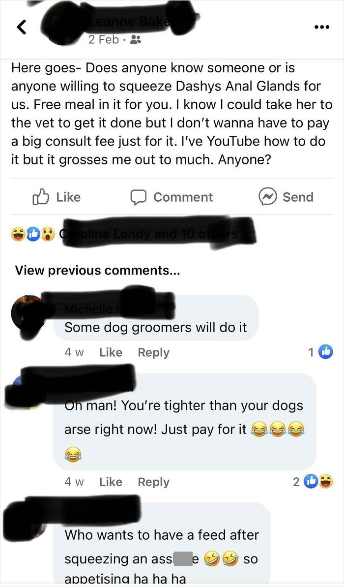 Fb Post Asking For Free Service