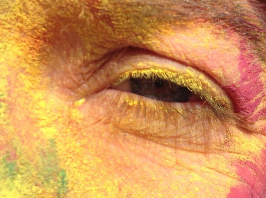 Holi Festival In Vrindavan India 2014.