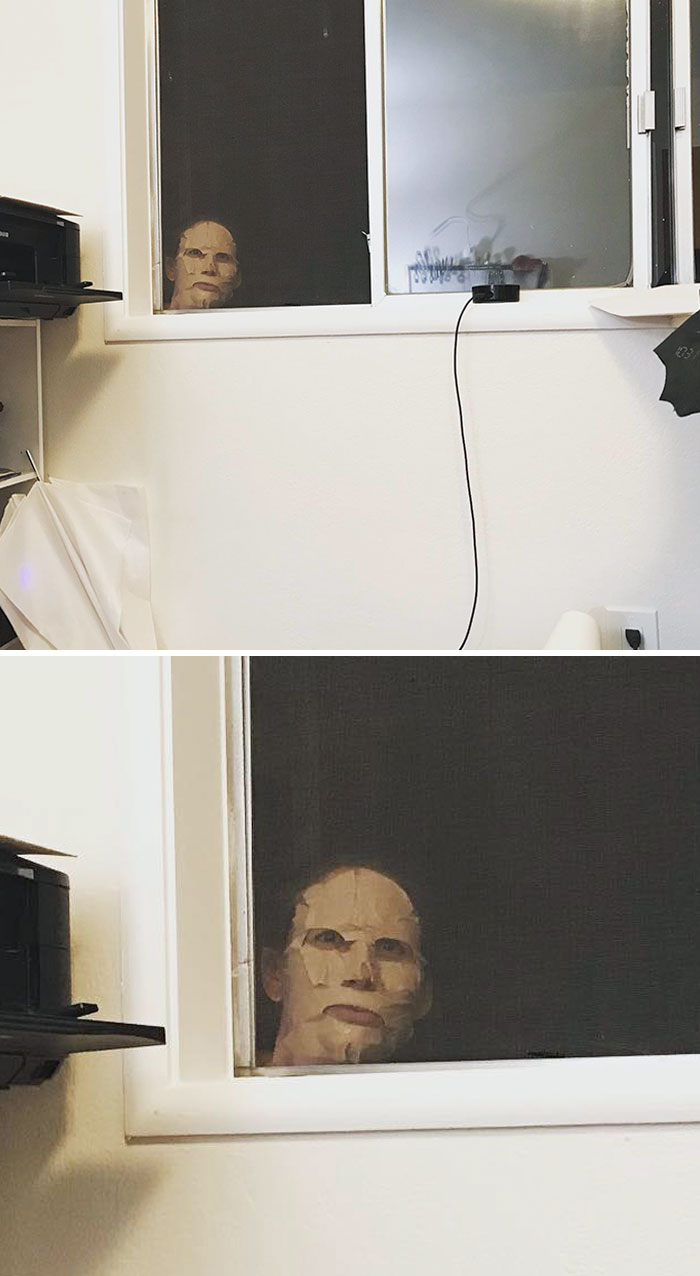 Working In The Leather Shop At Night And I Hear A Noise At The Window. My Wife Thinks She’s Funny