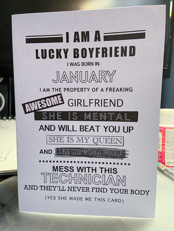 I Made My Boyfriend This Terrible Card For Our Anniversary