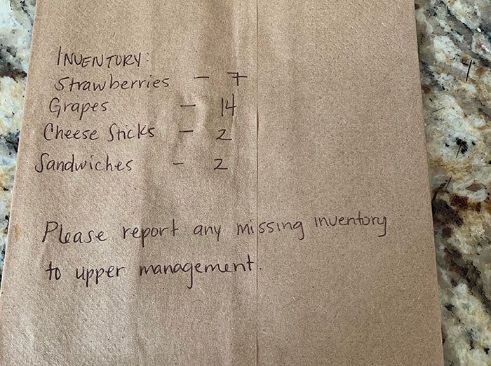 Day 4 Of Writing Odd Things On My Boyfriend's Lunch. Any Suggestions For Tomorrow?