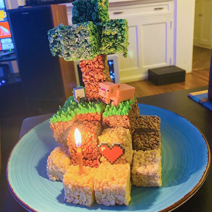 Made A Birthday Cake For My BF, Complete With Torch