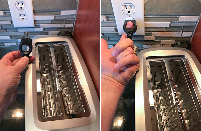 New Toaster Has A Finger Pull In The Cord