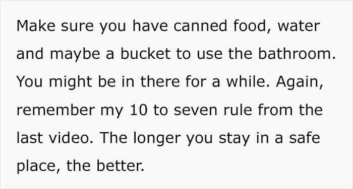 Guy Gives 8 Tips On What To Do In Case Of A Nuclear Explosion, Provided In The US Armed Forces Survival Manual