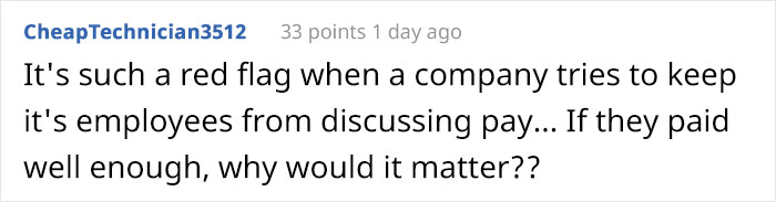 Management Bites Their Tongue When They Realize Employee Knows It's Illegal To Have A Policy Against Discussing Wages