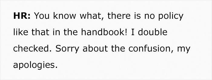 Management Bites Their Tongue When They Realize Employee Knows It's Illegal To Have A Policy Against Discussing Wages