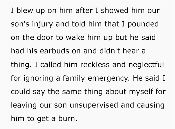 Husband Ignores Family Emergency To Take A Nap, Tries To Put All The Blame On His Wife Husband Ignores Family Emergency To Take A Nap, Tries To Put All The Blame On His Wife