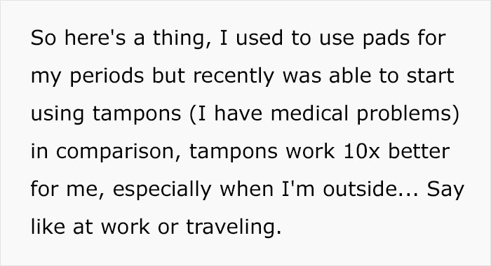 Woman Is Forced To Hide Tampons From Husband Who Hates Them, Finally Snaps When He Throws Away The Whole Box