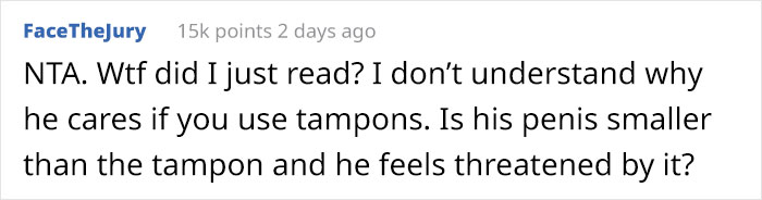 Woman Is Forced To Hide Tampons From Husband Who Hates Them, Finally Snaps When He Throws Away The Whole Box