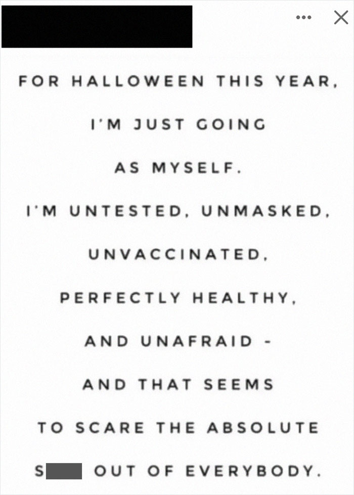 Cool Story, Bro. No Mention Of Your Kids Or Their Costumes? Halloween Fun? Oh Well