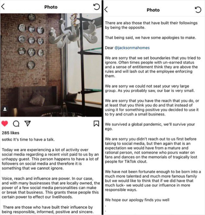 Jackson Mahomes, Patrick Mahomes Brother, Tries To Destroy A Small Business Because They Didn’t Have Enough Seating For His Large Party